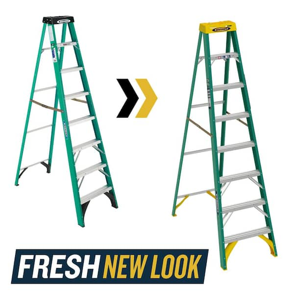 12 ft. Fiberglass Step Ladder (16 ft. Reach Height) with 300 lb. Load  Capacity Type IA Duty Rating